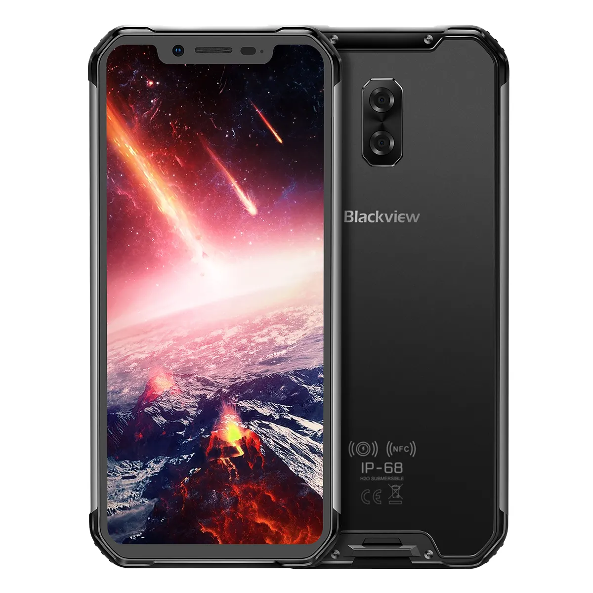 Blackview BV9600 Pro Helio P70 IP68Waterproof MobilePhone 6GB+128GB Android 9 Outdoor RuggedSmartphone 6.21Inch AMOLED Cellphone