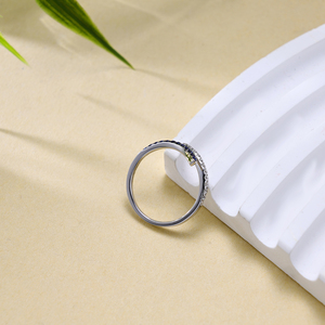 Anillos de Compromiso Clásicos de Oro Sólido de 14K con Zafiro y Baño de Rodio para Mujer, Joyería de Lujo Personalizada para Fiestas - Product Image 4