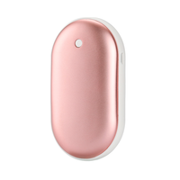 Calentador de manos portátil de doble cara, Mini banco de energía de 5200mAh
