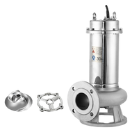 Pompe à eau submersible multi-étages à haute pression QY, autoportante, pour eaux usées et eau propre, avec coupeur, 0,75 kW, 220 V/380 V, débit de 10 m/h