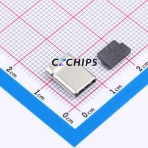 TYPE-<b>C</b>-31-G-01 USB Connector SMD Connector ( Connector Type: Type-<b>C</b> )( Gender: Male )( Mounting Type: <b>Clamp</b> Plate ) - Product Image 1