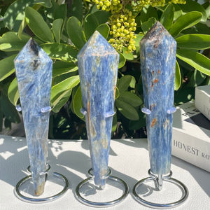 Fanshi Offre Spéciale Naturel Bleu Kyanite Baguette Cristal Poli Artisanat <span class=keywords><strong>Cyanite</strong></span> Point pour La Guérison pour La Décoration De La Maison Cadeau D'énergie - Product Image 6