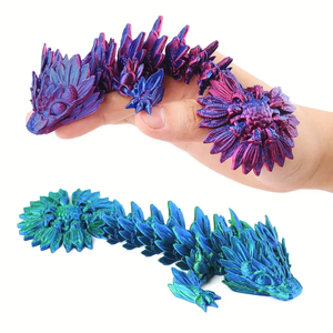 Modèle de jouet créatif unisexe imprimé en 3D, Chrysanthème Dragon Articulé, Ornement mobile tendance pour enfants - Product Image 5