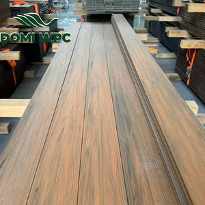 Plancher en composite <span class=keywords><strong>bois</strong></span>-plastique pour extérieur, revêtement de terrasse imperméable et antidérapant, planche de terrasse en WPC co-extrudé - Product Image 5