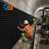 Planche de drainage alvéolée en plastique HDPE robuste et résistante aux perforations pour projets de drainage de podiums, ponts, barrages et jardins, garantie 5 ans