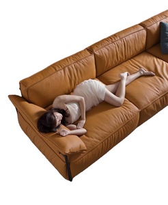 Hiện đại chesterfield sofa Set cho phòng khách biệt thự sử dụng chính hãng da dễ dàng cài đặt Modular thiết kế - Product Image 3