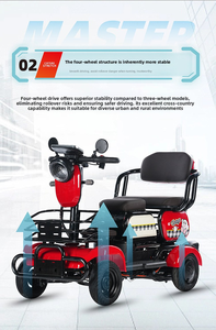 3-Wheel Electric Cargo & Passenger Trike | Open Cabin Design for Family Commuting & School <b>Drop</b>-off - Product Image 5