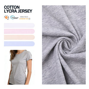 Custom 4 Way Stretch Organic Cotton Ly Cra Spandex Jersey Knitted Fabric for Women Underwear - Product Image 1