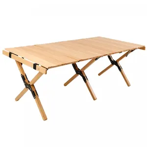 Уличная мебель, деревянный стол для кемпинга, корейский деревянный стол для кемпинга, барбекю, складной деревянный стол для кемпинга