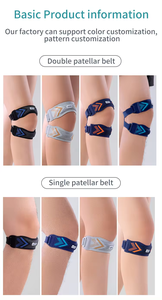 <span class=keywords><strong>2025</strong></span> 3D dệt kim đàn hồi đầu gối cú đúp có thể điều chỉnh phòng tập thể dục khuỷu tay Miếng đệm đầu gối cho nam giới mặc - Product Image 2