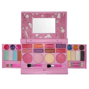 My First Makeup Set, Girls Makeup Kit, Fold Out Makeup Palette with Mirror - Safety Tested- Non Toxic