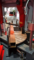 LOGINFLY Scie à ruban pour métaux semi-automatique Mini machine de découpe horizontale de bureau Machine de découpe d'angle rotative 45 degrés