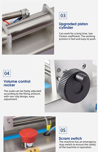 Diskon besar besaran panas pasta pengaduk pemanas tomat cabai sabun pengisi mesin pengisi pemanas dengan mencampur Hopper - Product Image 3