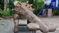 Dinosaure animatronique grandeur nature pour parc à thème, à vendre
