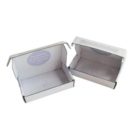 Boîte en carton ondulé de petite taille personnalisée à impression simple face Boîte cadeau d'expédition de vêtements Boîtes d'expédition