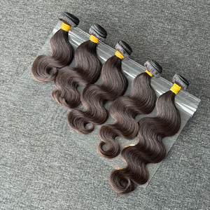 Factory 20 inch Body Wave Remy Human Hair Bundles 100g Natural Black Color Unprocessed <b>Cheap</b> Human Hair Bundles - Product Image 6
