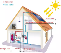 IMPOSOL résistance à basse température 10-30 Tubes caloduc capteur solaire pour système de chauffage de l'eau solaire Keymark EN12975