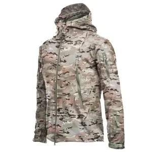 Sharkskin Softshell Jacket Camouflage Sports Winter Jacket Waterproof Outdoor Jacket