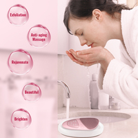 Appareil de soins de la peau étanche en silicone souple brosse de lavage du visage masseur facial brosse nettoyante électrique