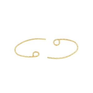 Ganchos para pendientes estilo francés con diseño de espiral, chapados en oro de 18 quilates sobre cobre, para la fabricación de pendientes, accesorios de joyería DIY A06 - Product Image 5