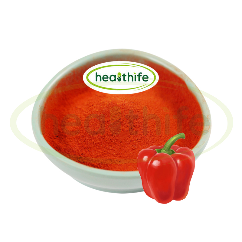 Healthife secado al aire 80 malla Capsicum annuum extracto dulce pimiento rojo polvo