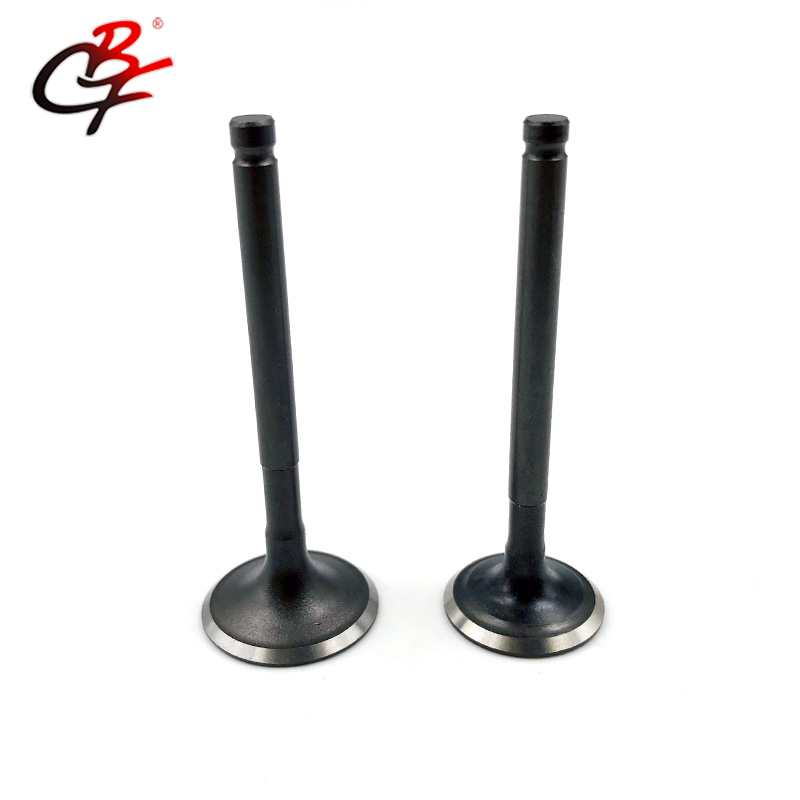 Детали двигателя мотоцикла, черный впускной и выпускной клапан для KYMCO GY6 125