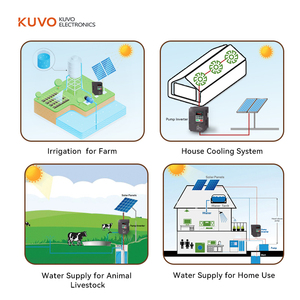 Kuvo มอเตอร์ขับเคลื่อนพลังงานแสงอาทิตย์380V, อุปกรณ์ควบคุมความเร็วตัวแปรความถี่ VFD - Product Image 4