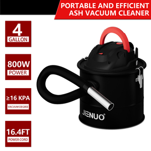 <span class=keywords><strong>Aspirateur</strong></span> à cendres portable, aspiration puissante, base à roulettes, capacité <span class=keywords><strong>de</strong></span> 15 L, réservoir en acier inoxydable pour cheminées, bois, maison, voiture - Product Image 2