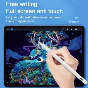 FC Certificação Touch Screen Capacitivo Ativo Stylus Pen para Tablet Ipad com logotipo personalizado Metal Alumínio Tablet Android 40mins