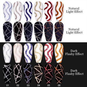 2024 UV vernis à ongles adhésif réfléchissant tréfilage élastique japonais photothérapie noir et blanc crochet <span class=keywords><strong>bord</strong></span> peinture crochet boutique - Product Image 4