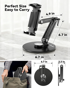 Support de bureau <span class=keywords><strong>l</strong></span>éger en aluminium pour <span class=keywords><strong>iPad</strong></span> <span class=keywords><strong>Pro</strong></span> 13 pouces, robuste, 1,9 lb, pour commande en gros - Product Image 6