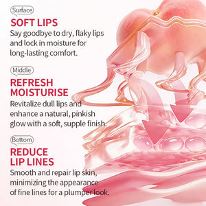 Aceite Labial Icesea Honey Peach 8ml, Brillo Labial Hidratante y Nutritivo, Reduce las Líneas de los Labios, Venta al Por Mayor OEM - Product Image 4