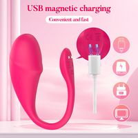 Oeuf vibrant commandé par application, rechargeable, en silicone, vibrateur G-spot, 10 modes, télécommande sans fil, jouets sexuels pour femmes