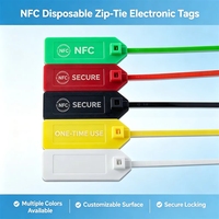 Autocollant intelligent NFC personnalisé RFID 25 mm avec 144 mémoires et 100 000 cycles de réécriture pour le suivi des événements bibliothécaires et du mobilier