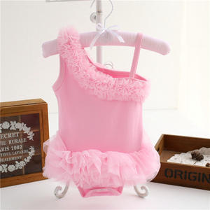 Barboteuse sans manches en coton pour enfants meilleurs achats en ligne vêtements dernière tendance avec bretelles pour bébé fille - Product Image 1