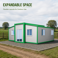 Maison mobile préfabriquée de luxe entièrement meublée Maison avec remorque Kit de maison conteneur extensible et pliable en acier à construction rapide
