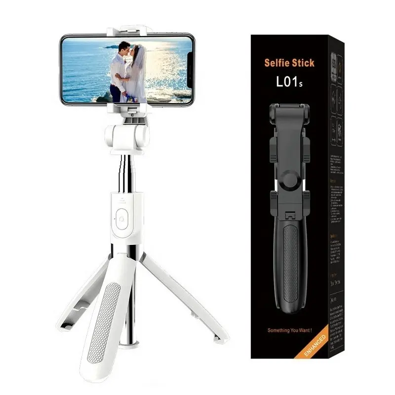 Neue Version L01 Drahtlose Fernbedienung Handy Ein beins tativ Selfie Stick mit Stativ