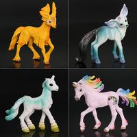 Vente en gros de figurines d'animaux en PVC solide, modèles de statues d'elfes et de licornes mythologiques, jouets