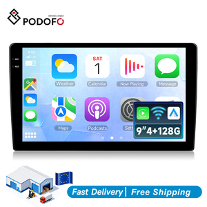 วิทยุติดรถยนต์ Podofo 9 นิ้ว แบบ Double Din ระบบ Android ความจุ 4+128G หน้าจอ 1080P Incell รองรับ Wireless Carplay/Android Auto GPS WiFi ผู้ผลิต OEM ODM ขายส่ง - Product Image 1