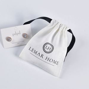 Custom Cotton Hemp Pouch Natural Cotton <b>Pen</b> Gift Jewelry Drawstring Bags - Product Image 4