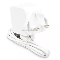 Raspberry Pi 5 Alimentation officielle 27W Entrée USB-C 100-240Vac Blanc Noir 1.2m 18AWG Câble USB C Adaptateur secteur Raspberry Pi5