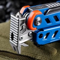 Alicates Multiherramienta EDC con Logotipo Personalizado, Cuchillo Plegable para Camping, Alicates Portátiles de Supervivencia para Exteriores con Funda de Nailon