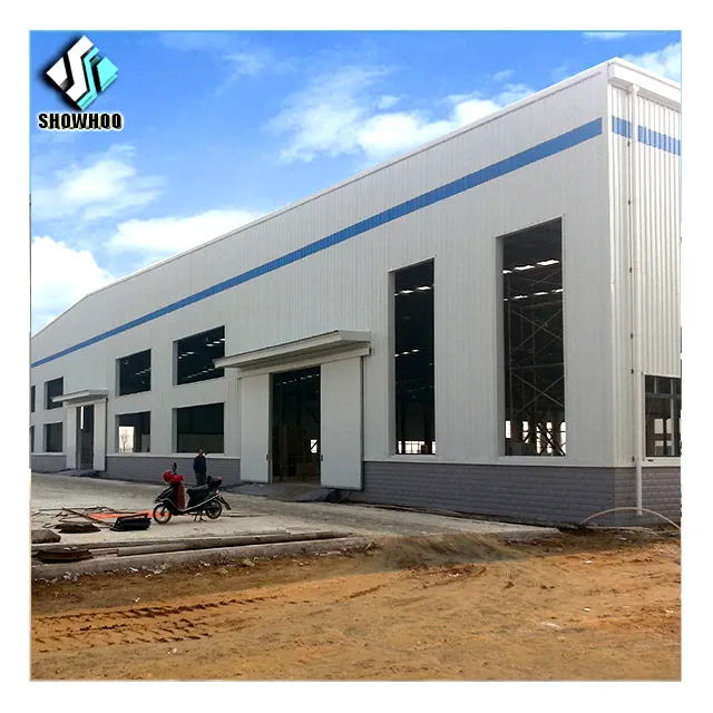 Oficina de aço portátil pré-fabricada para construção de material de construção, novo armazém de metal pré-fabricado, material de construção modular pré-fabricado