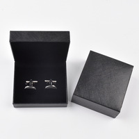 Boîtes à boutons de manchette de haute qualité, vente en gros à bas prix, lot de stock, boîte de rangement pour boutons de manchette, boîte cadeau pour boutons de manchette, luxe pour hommes