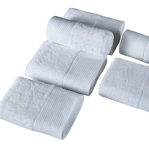 Customized Embroidered Logo White Knitted Disposable <b>Towels</b> <b>Sets</b> for Spa 100% Cotton Terry Luxury <b>Bath</b> <b>Towel</b> Hotel <b>Towels</b> - Product Image 4