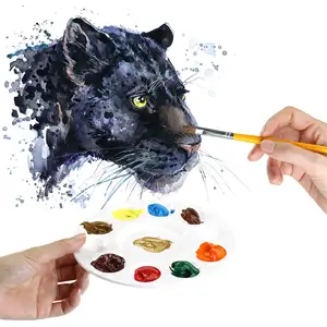 Tùy Chỉnh Sơn Bảng Giá Rẻ 10 Giếng Acrylic Dầu Màu Nước Vòng Màu Nước Màu Trắng Nhựa Nghệ Sĩ Nguồn Cung Cấp Sơn Bảng Màu