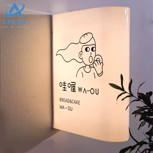 Lediup rõ ràng đầy màu sắc Acrylic vuông dẫn ánh sáng Hộp bảng hiệu với biểu tượng tùy chỉnh cho quảng cáo ánh sáng hộp hiển thị - Product Image 4