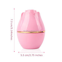 Kotak Perhiasan Model Mawar LED Grosir Terbaru, Bentuk Bunga Dekoratif Bulat dengan Cincin Lampu, Hadiah Hari Valentine