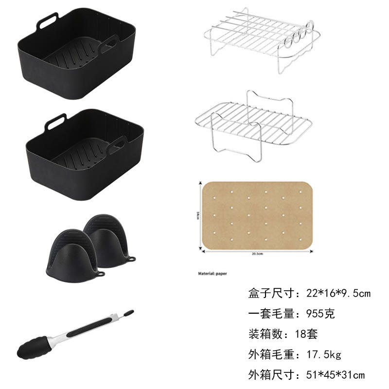 Ensemble de 7 pièces - 150 feuilles de papier huilé naturel