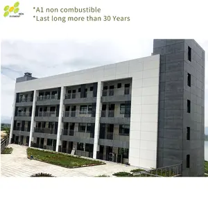Fireproof Construction Exterior Concrete Materials 6mm 9mm Colored Luxury House Fibre Cement Wall Board China